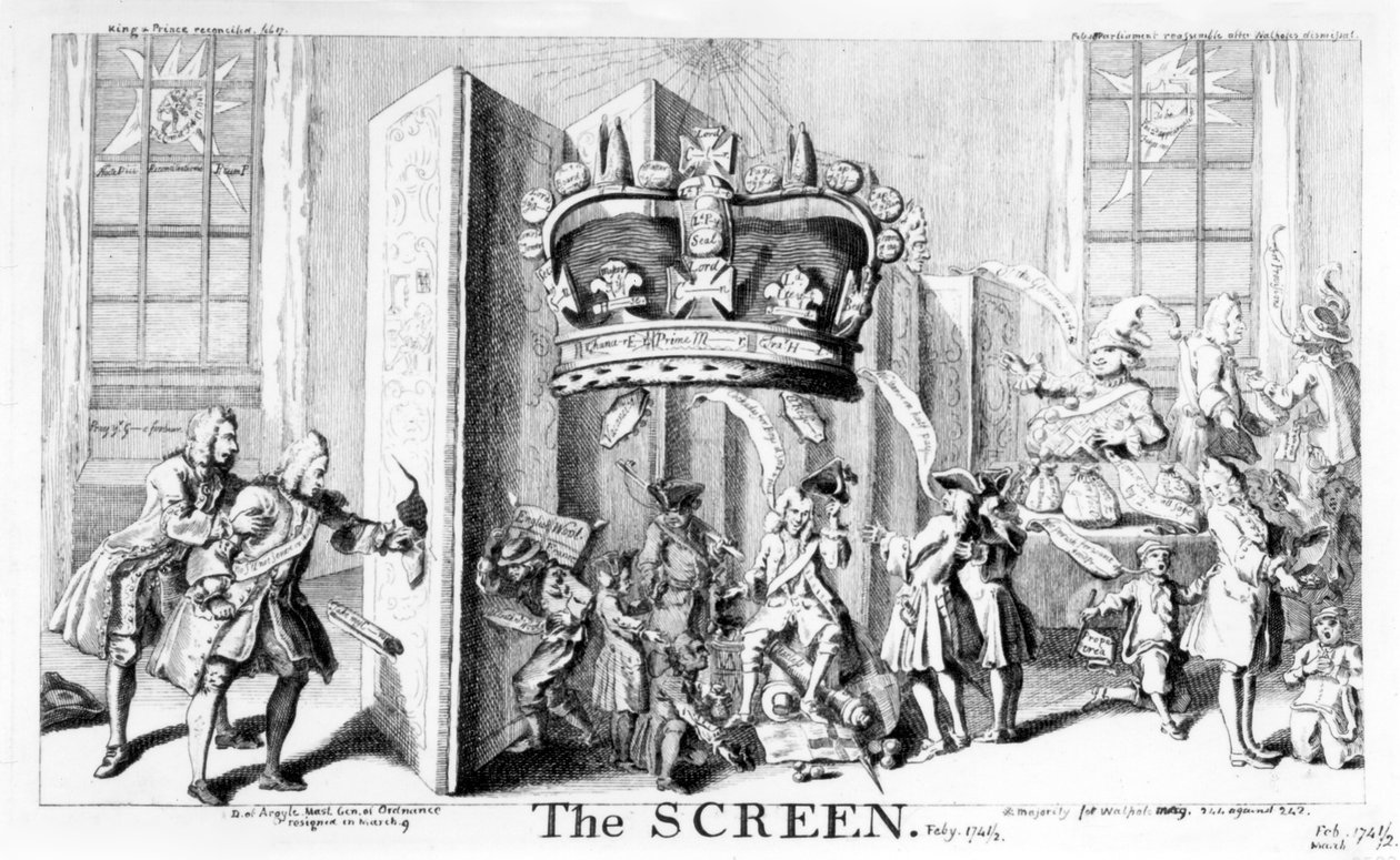 Skärmen, 1742 av English School