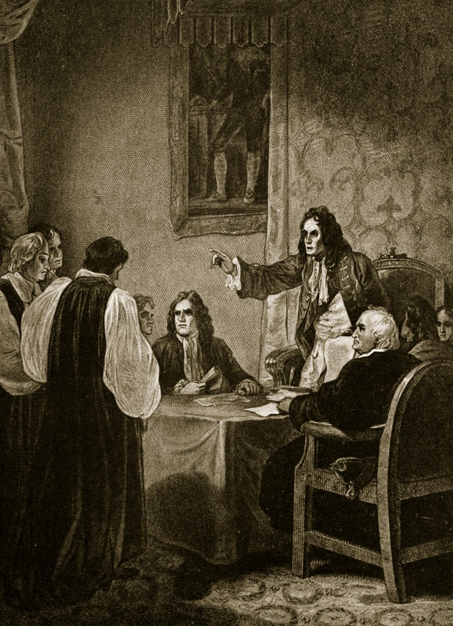 De sju biskoparna inför Privy Council av English School