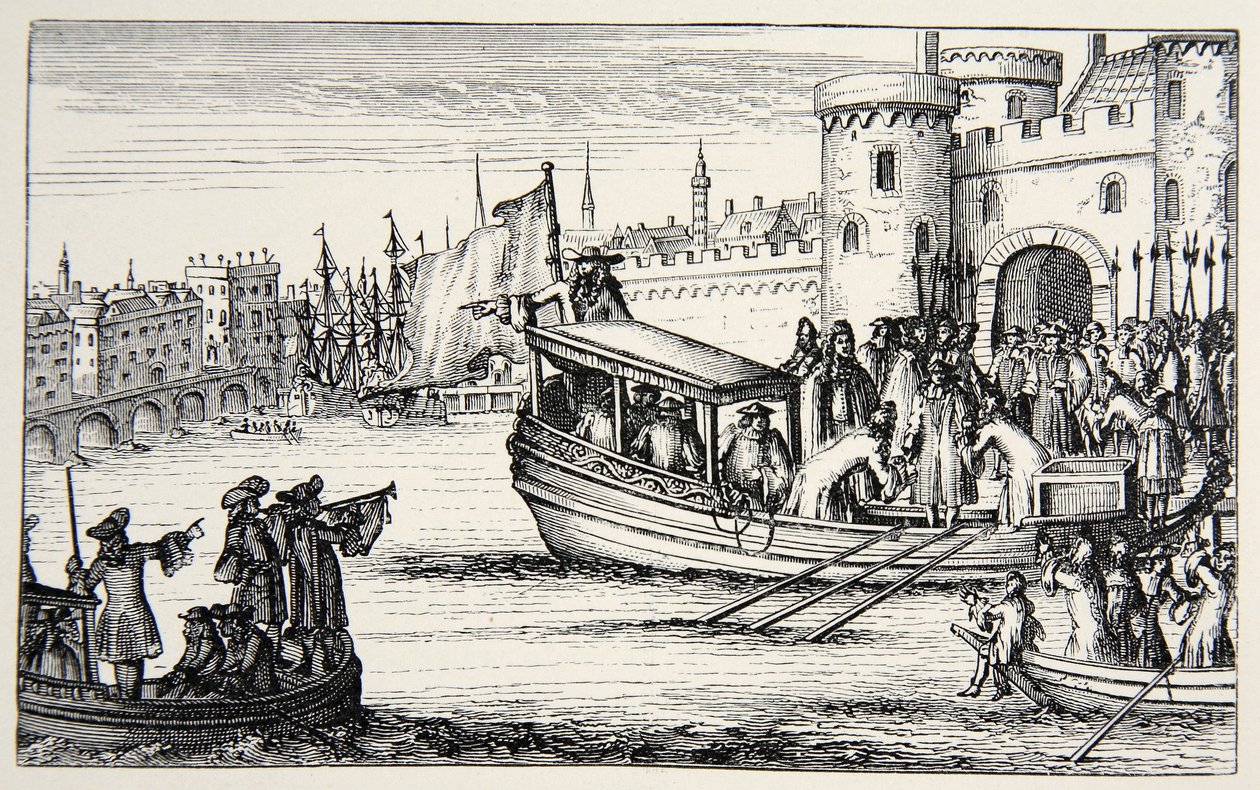 De sju biskoparna återvänder från tornet, 1688 av English School