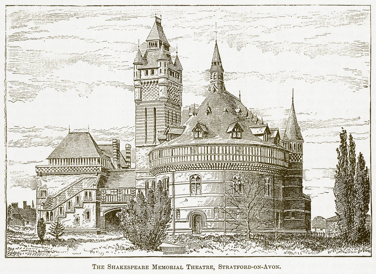 Shakespeare Memorial Theatre, Stratford-on-Avon (gravyr) av English School