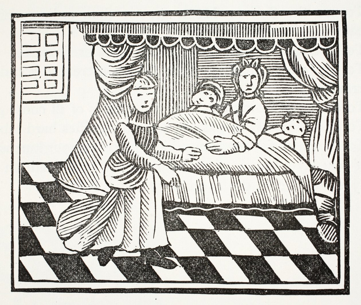 The Significance of Dreams, illustration från Chap-books of the artonde århundradet av John Ashton, pub. 1882 av English School