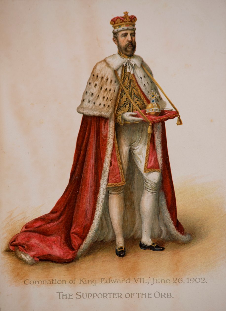 Orbens stödjare vid kröningen av kung Edward VII av English School