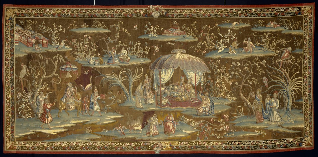 Tältet, från en indokinesisk eller indisk serie, 1700-25 av English School