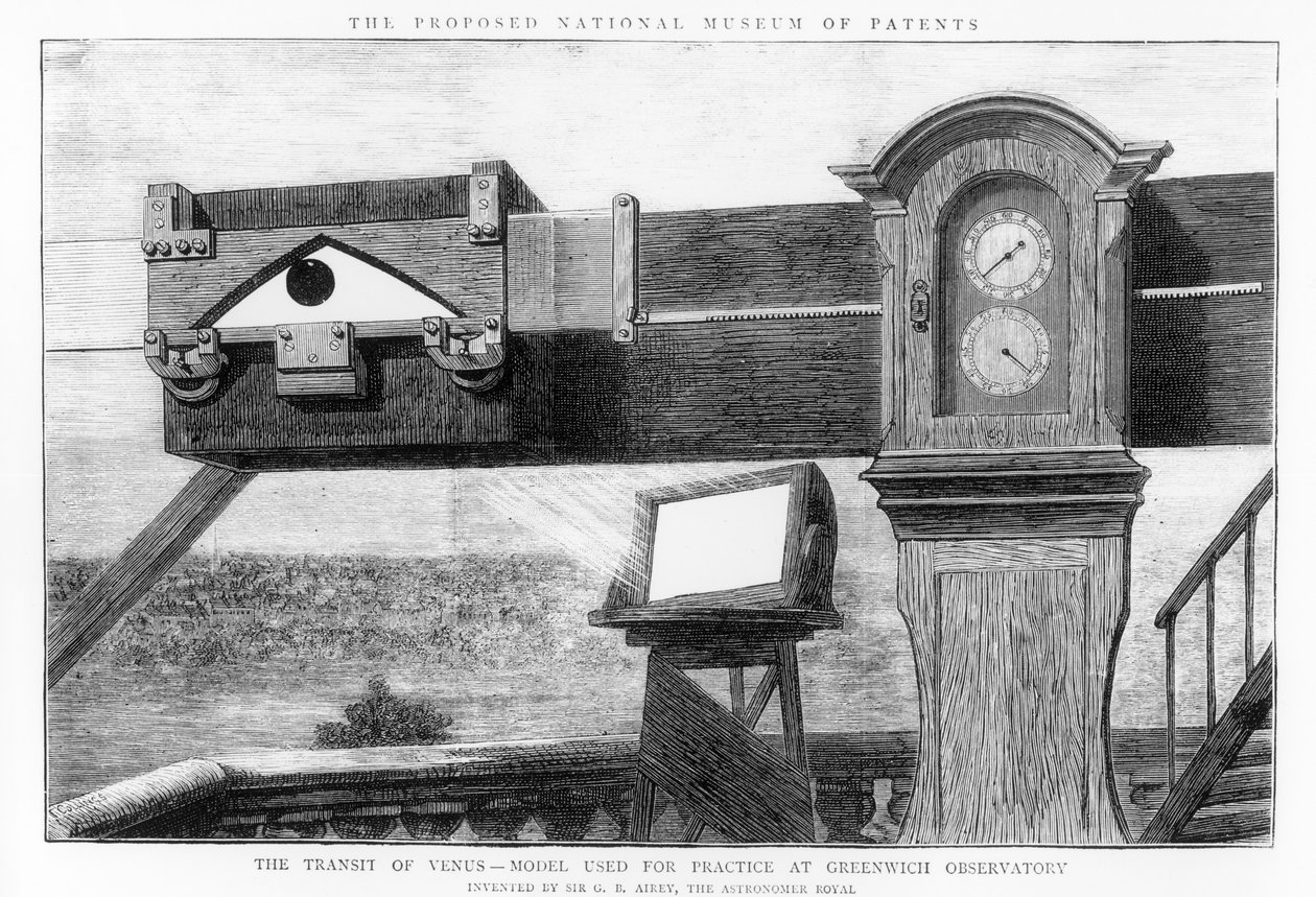 The Transit of Venus, modellen som används för övning vid Greenwich Observatory av English School