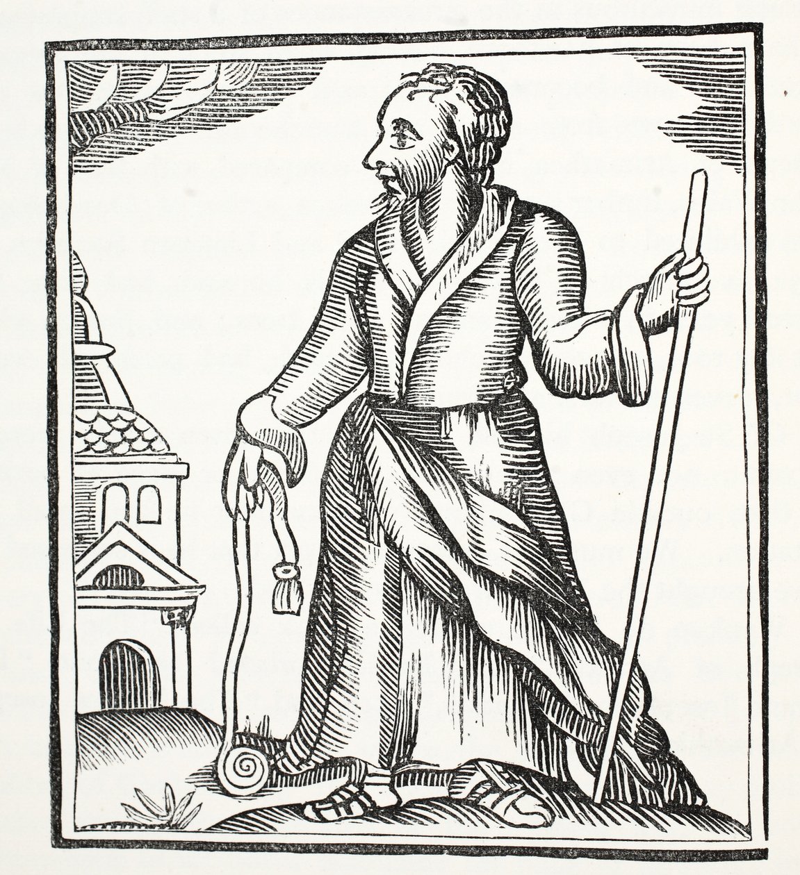 The Wandering Jew, illustration från Chap-books of the artonde århundradet av John Ashton, pub. 1882 av English School