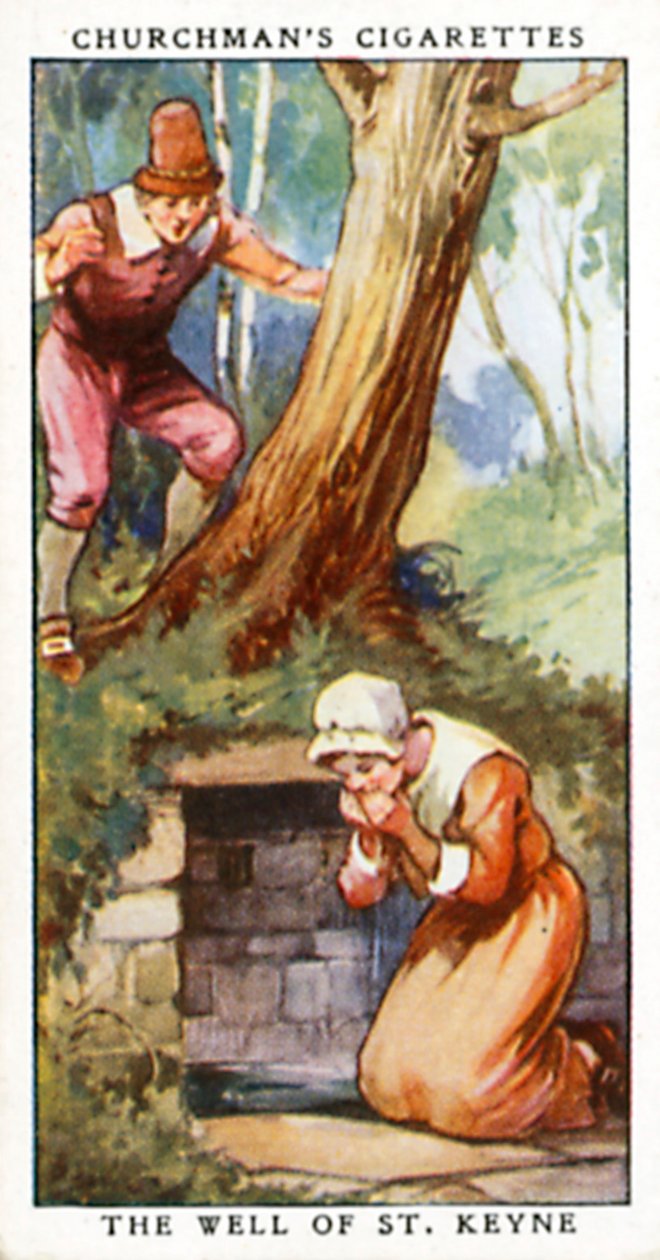S:t Keynes brunn (färglitografi) av English School