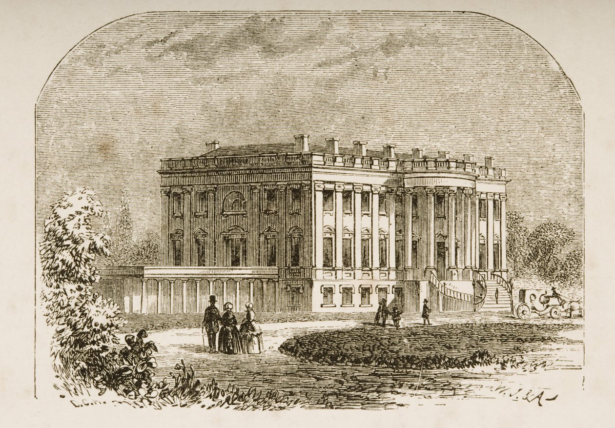 Vita huset, ca 1870, från 
