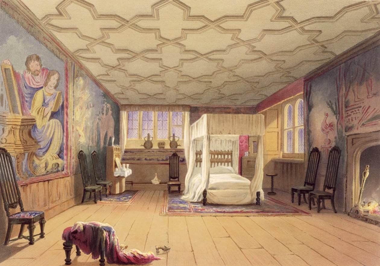 The White Room, Cotehele house, ca 1830-40 av English School
