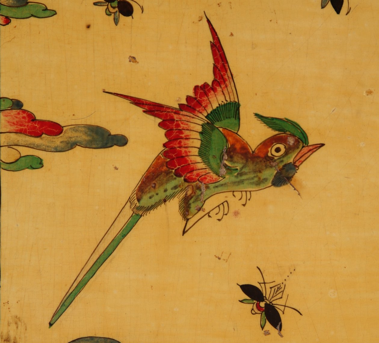 The Witcombe Cabinet, c.1697 (japanned och försilvrat trä) av English School