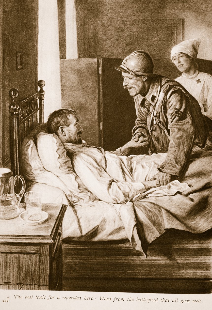 Den bästa tonicen för en skadad soldat: Ord från slagfältet om att allt går bra, 1914-19 av English School