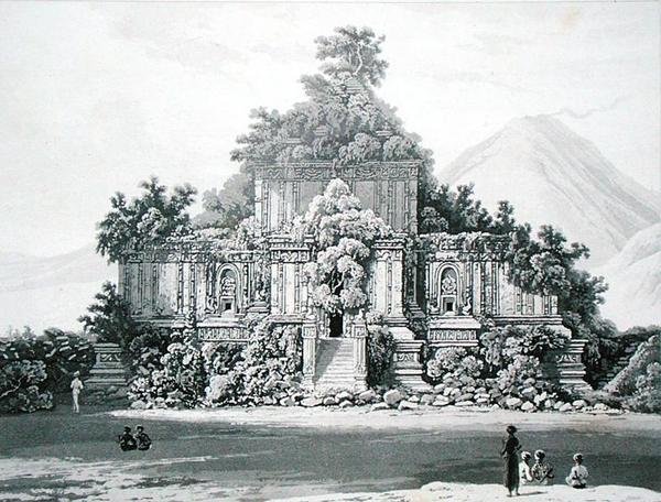 Det stora templet vid Brambanan, plåt 35 från volym II av 