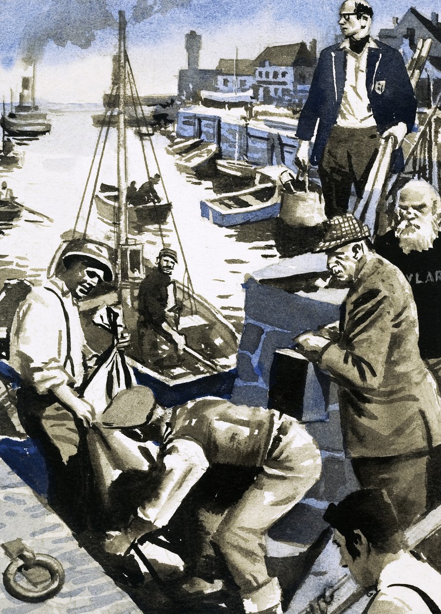 De små båtarna som tog plats i evakueringen vid Dunkirk av English School