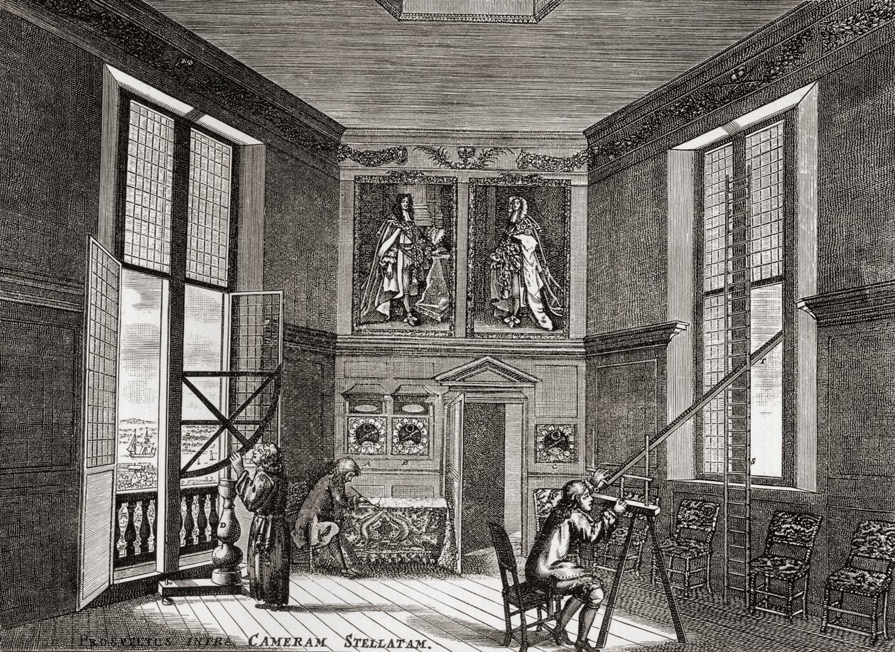 Det gamla observationsrummet, Greenwich, från A Short History of the English People av J. R. Green, publicerad 1893 av English School
