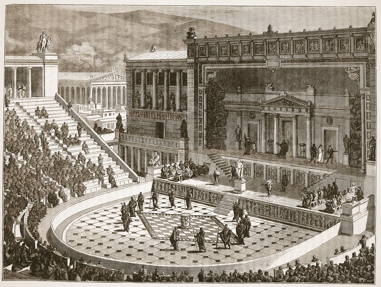 Dionysos teater i Aten av English School