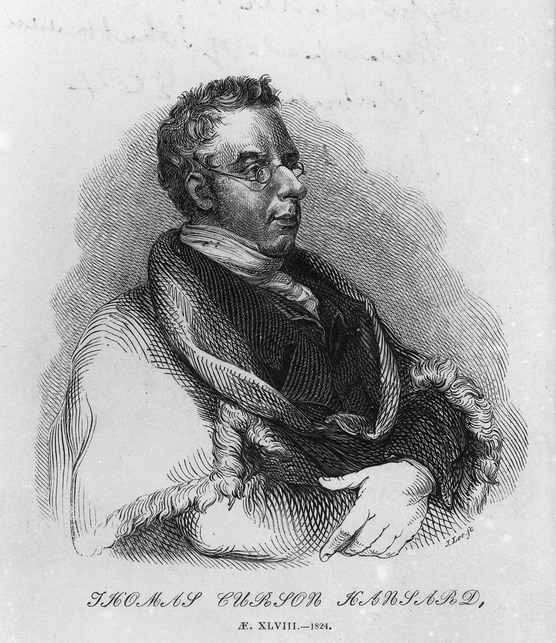 Thomas Curson Hansard, 1824 av English School