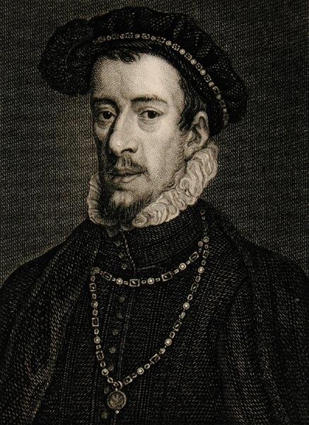 Thomas Howard (1536-72) 4:e hertigen av Norfolk (gravyr) av English School