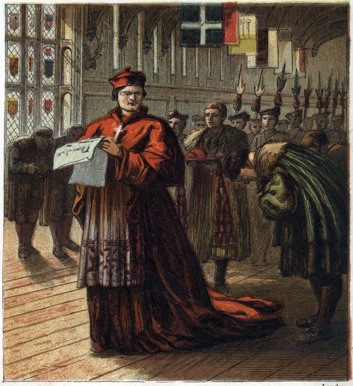Thomas Wolsey (v.1475-1530), engelsk kardinal och politiker. av English School