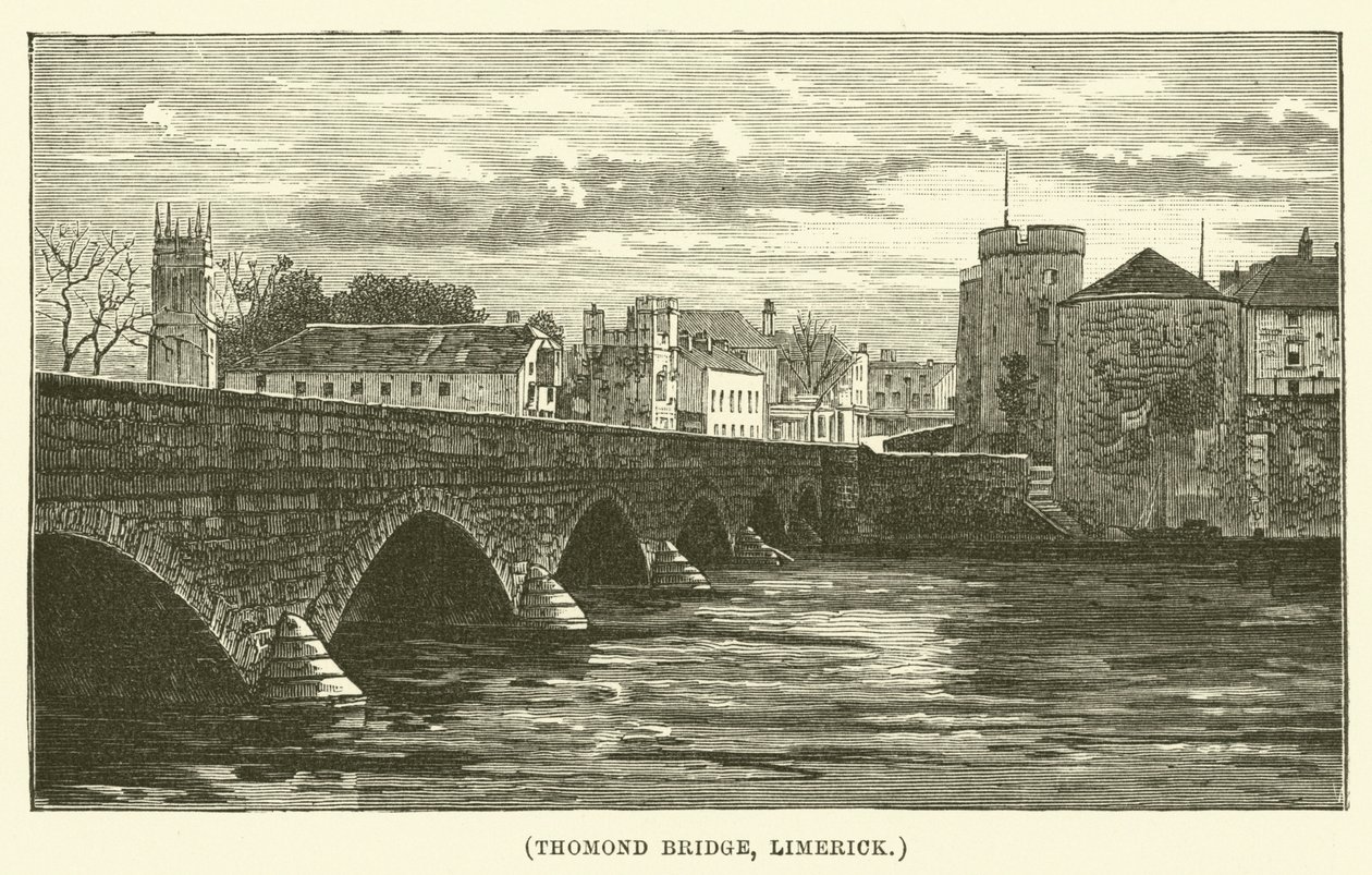 Thomond Bridge, Limerick (gravyr) av English School