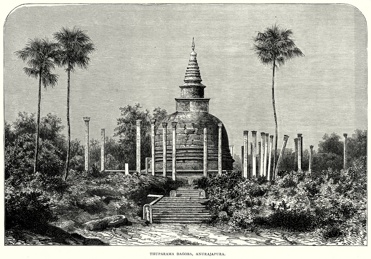 Thuparama Dagoba, Anurajapura (gravyr) av English School