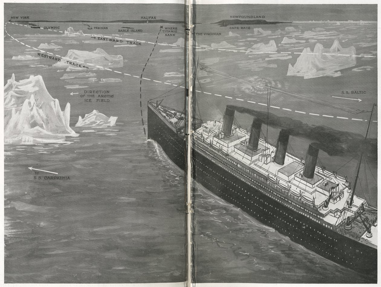 Titanic i isflaket, från 