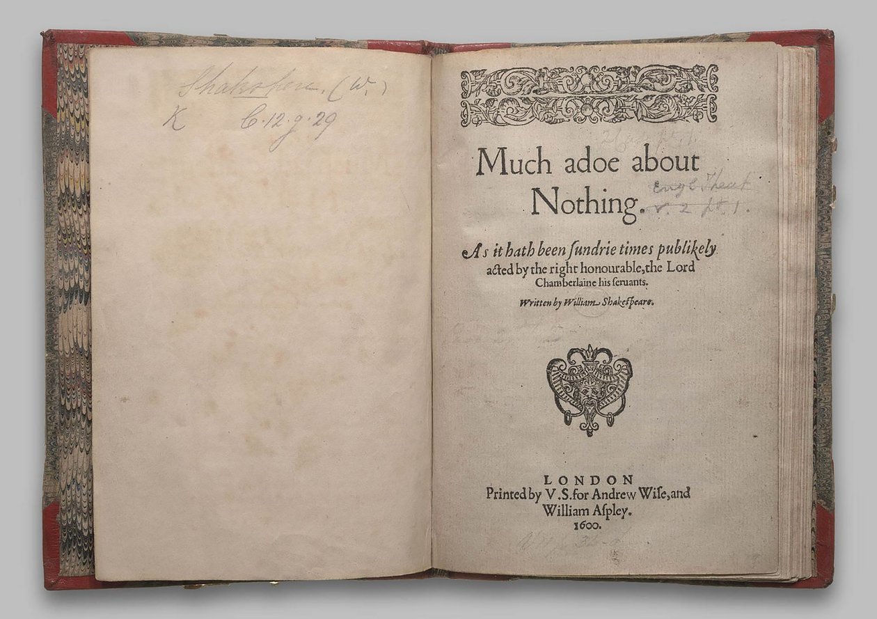 Titelsida i Much Ado About Nothing av English School