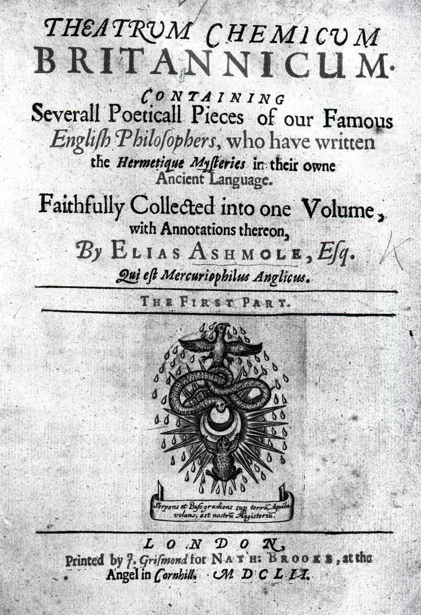 Titelsida till Theatrum Britannicum av Elias Ashmole, 1652 (tryck) av English School