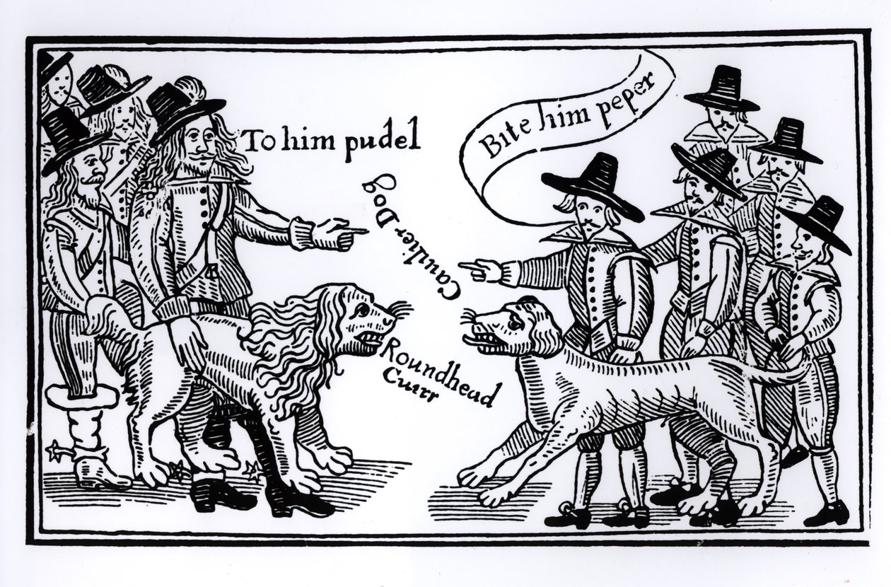 "To Him Pudel, Bite Him Peper", engelsk inbördeskrigspropaganda av English School