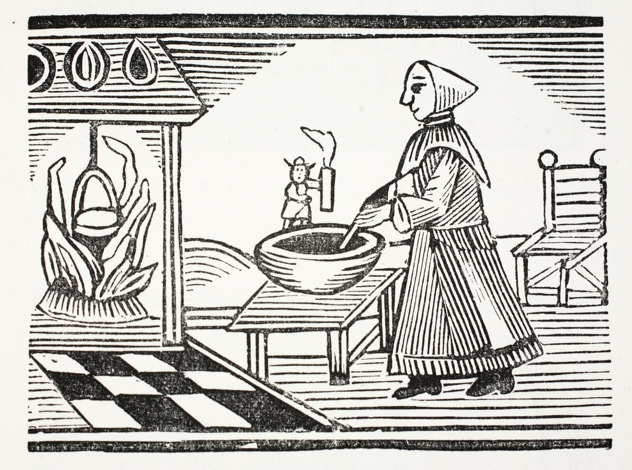 Tom Thumb, illustration från Chap-books of the artonde århundrade av John Ashton, pub. 1882 av English School