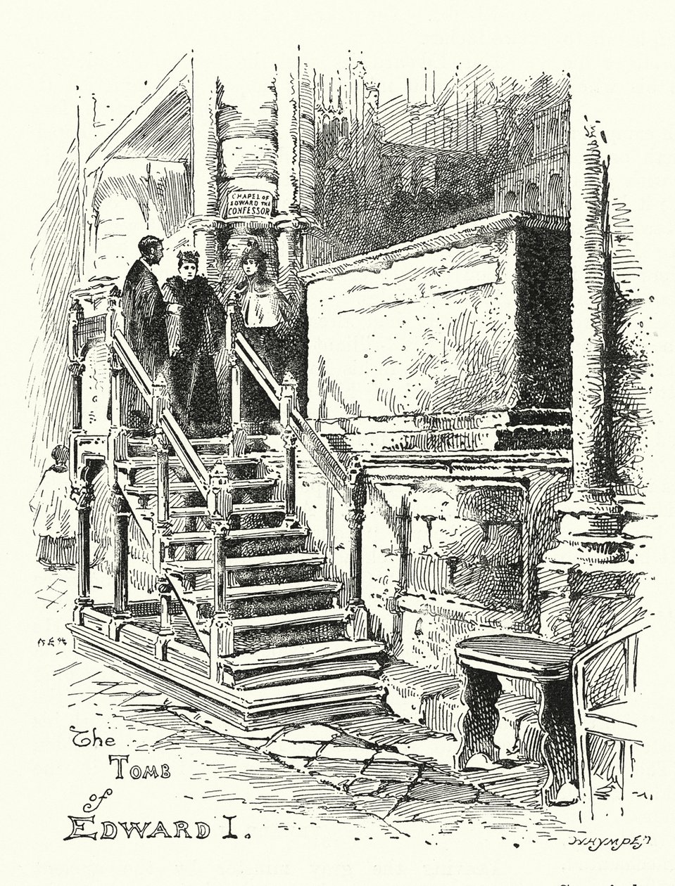 Kung Edvard I:s grav, Westminster Abbey (gravyr) av English School
