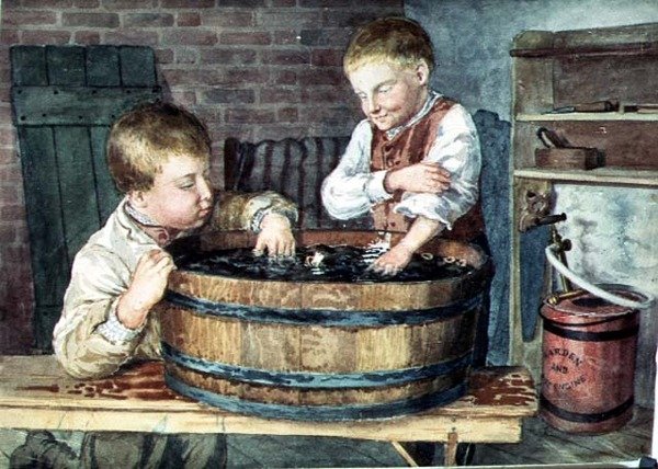 Toy Boats, ca 1880 (akvarell på papper) av English School