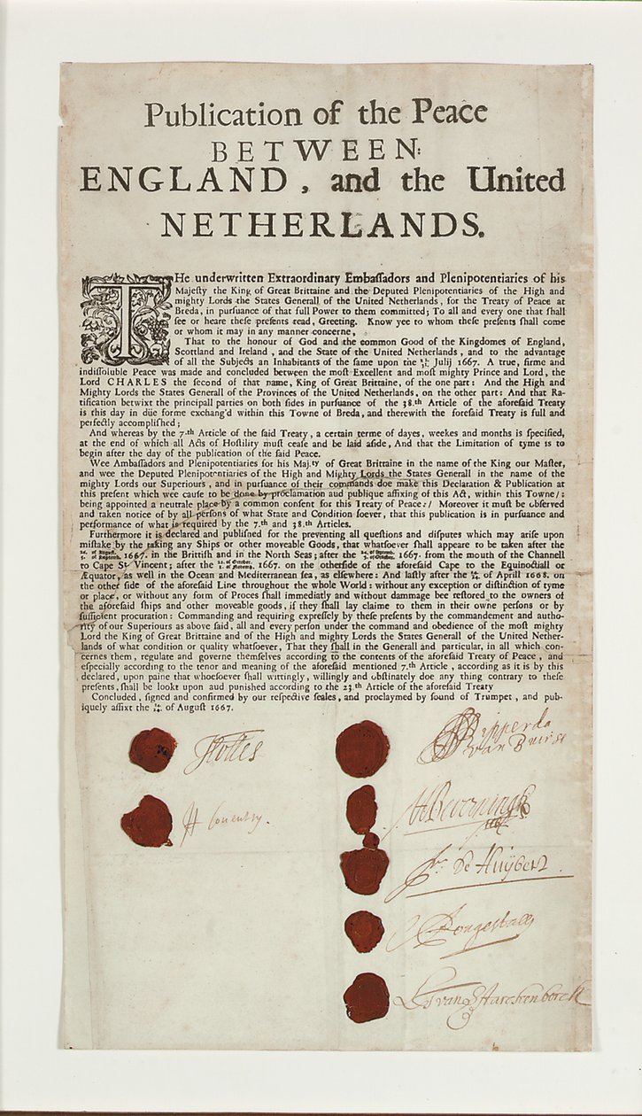 Fördraget i Breda, 1667 av English School