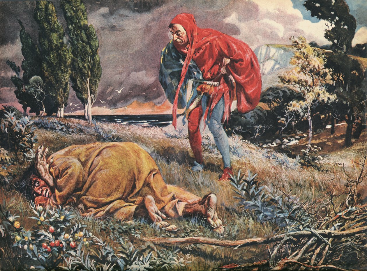 Trinculo hittar Caliban av English School