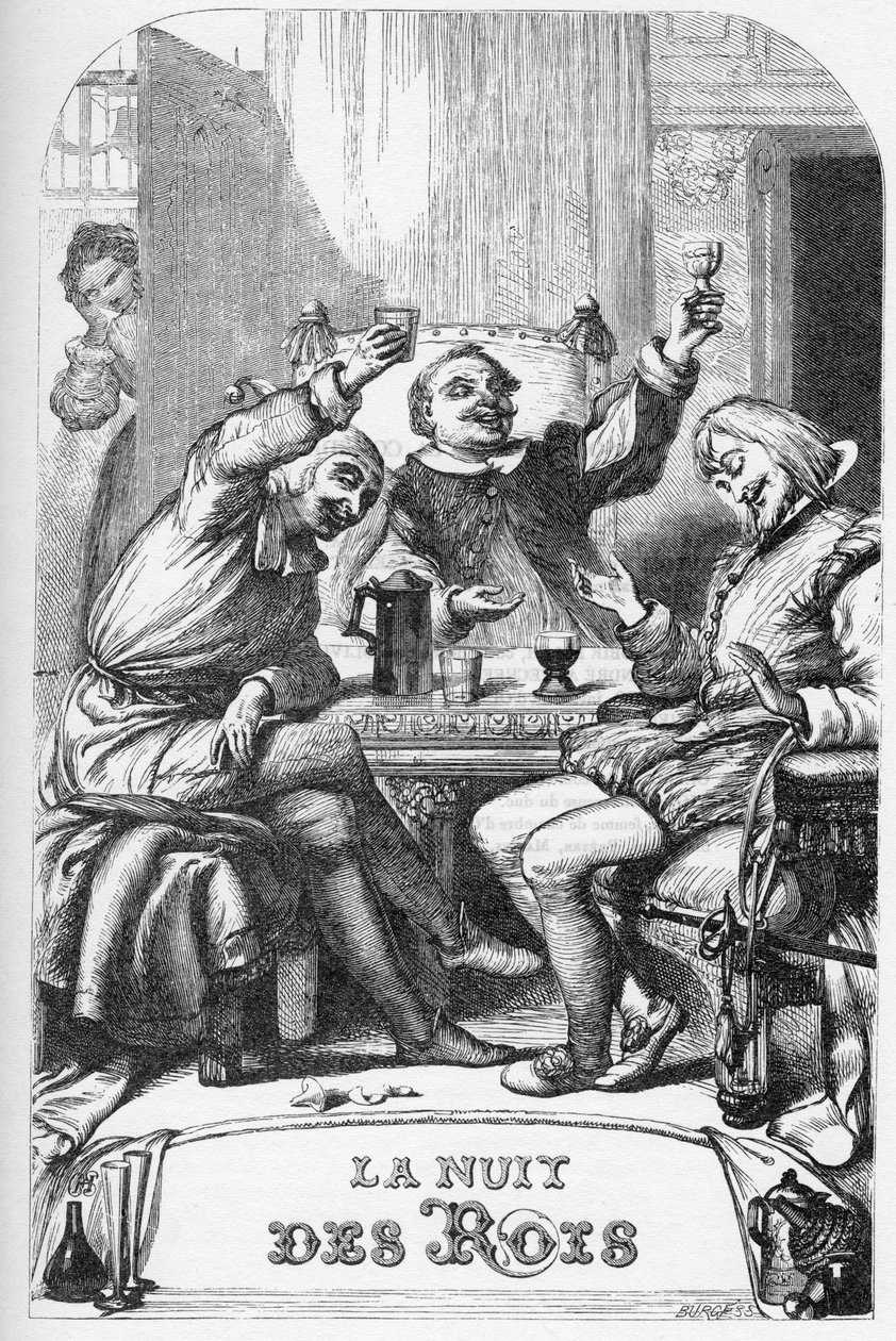 Twelfth Night, or what you will - Illustration i "" Works complete by William Shakespeare"" 1866 - Illustrationerna och den allmänna formen för denna utgåva är lånade från Cassells illustrerade Shakespeare, publicerad i London av English School