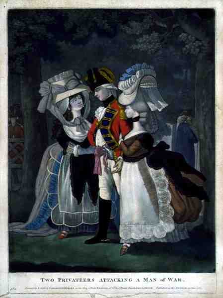 Two Privateers Attacking a Man of War, utgiven av Carington Bowles (fl.1744-93) av English School