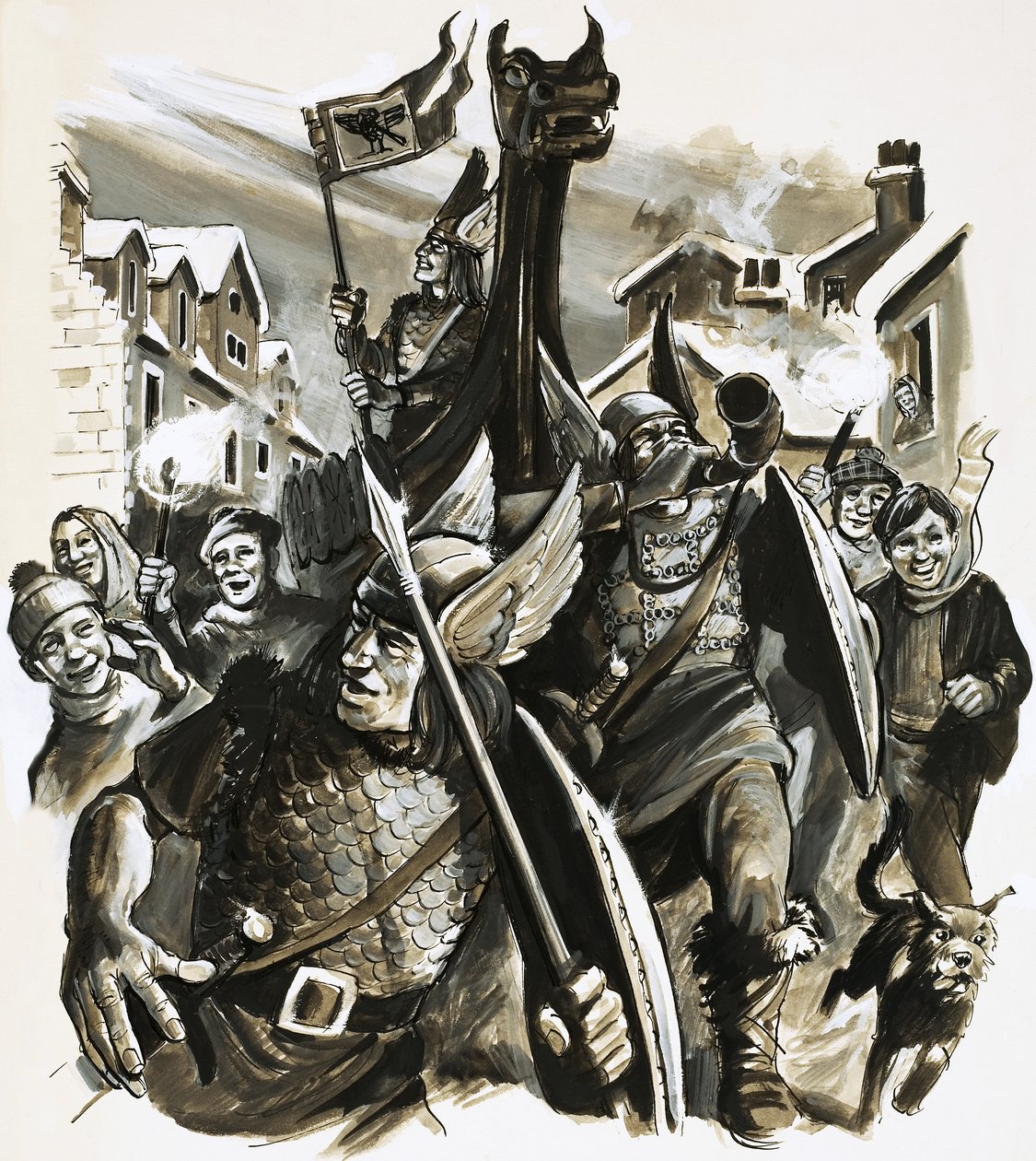 Oidentifierad vikingafest av English School