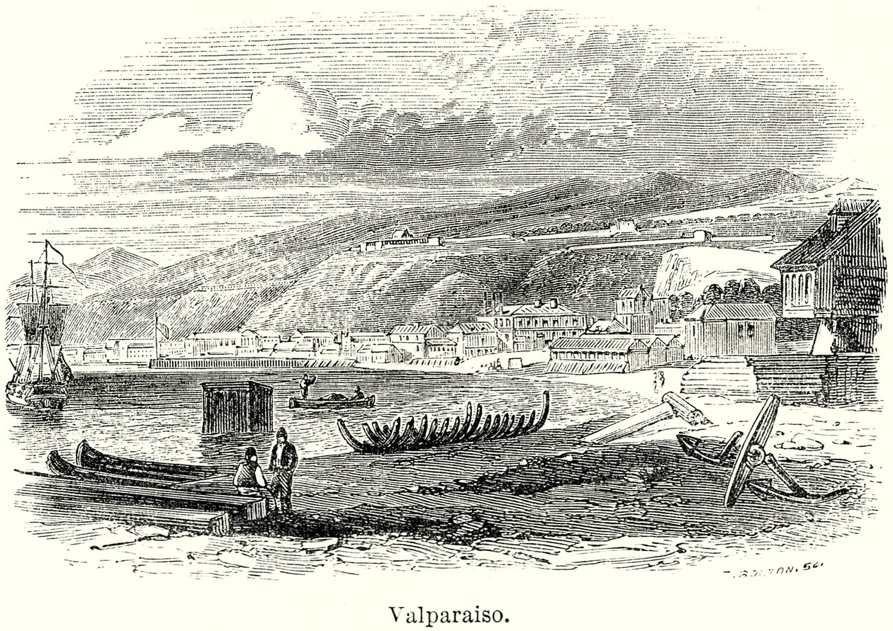 Valparaiso (gravyr) av English School