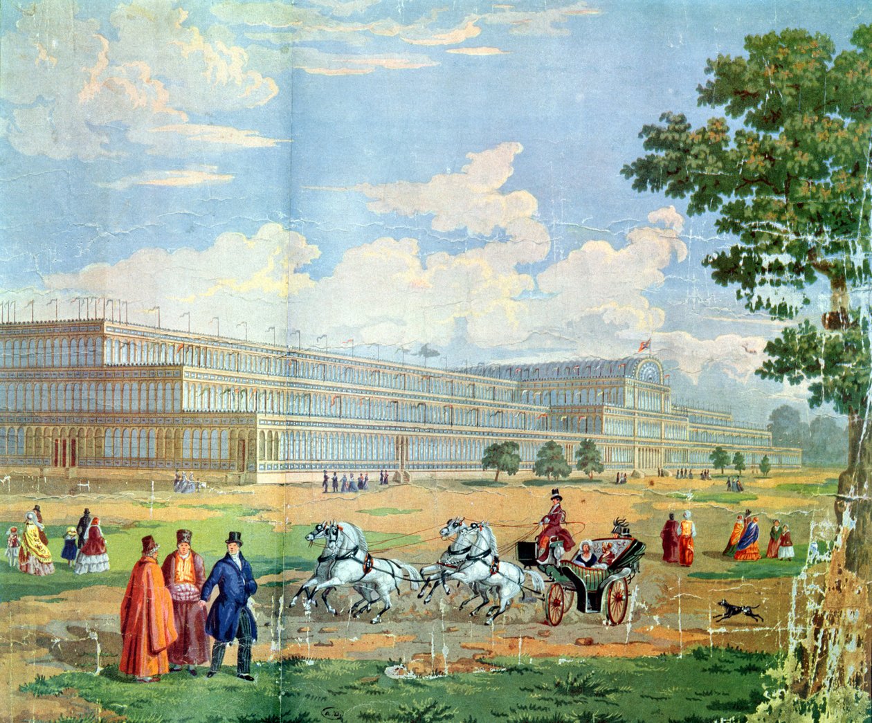 Utsikt över Crystal Palace av English School