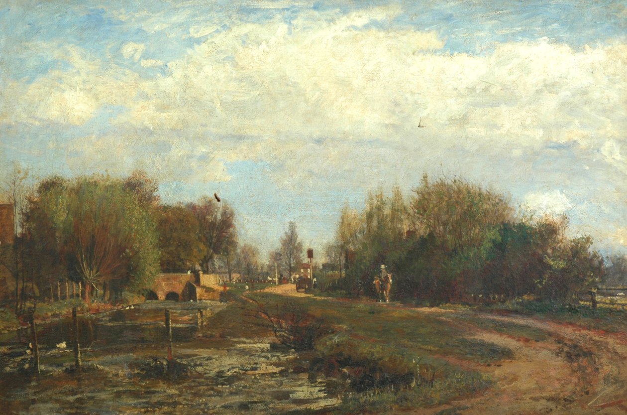 Village Pond vid Armsbridge av English School