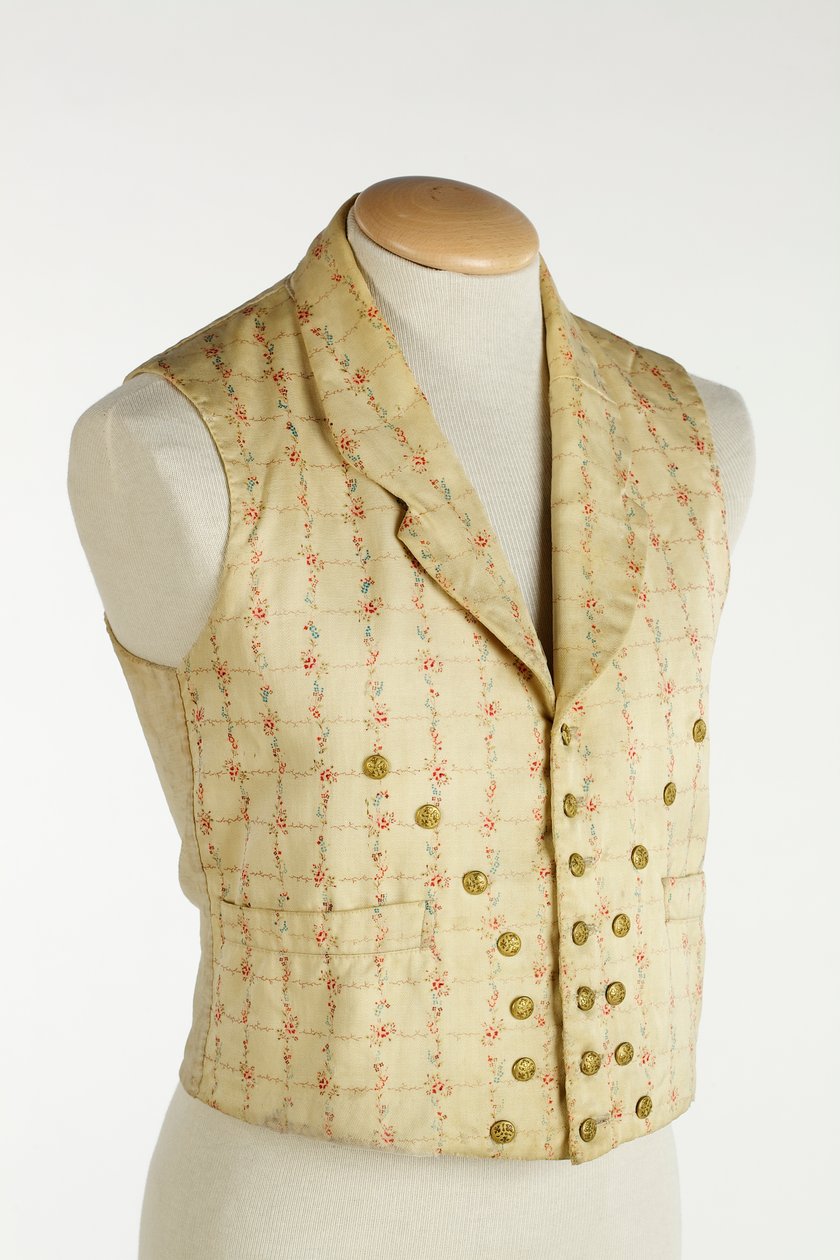 Väst med blommönster, 1855 (ull) av English School