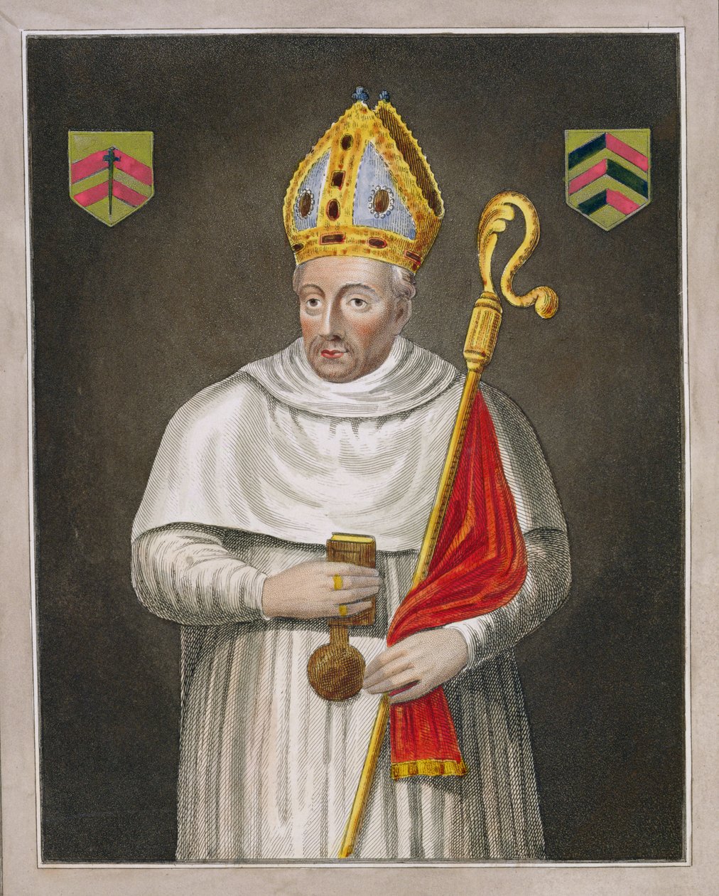 Walter de Merton (d.1277), efter en målning i Bodleian Gallery av English School