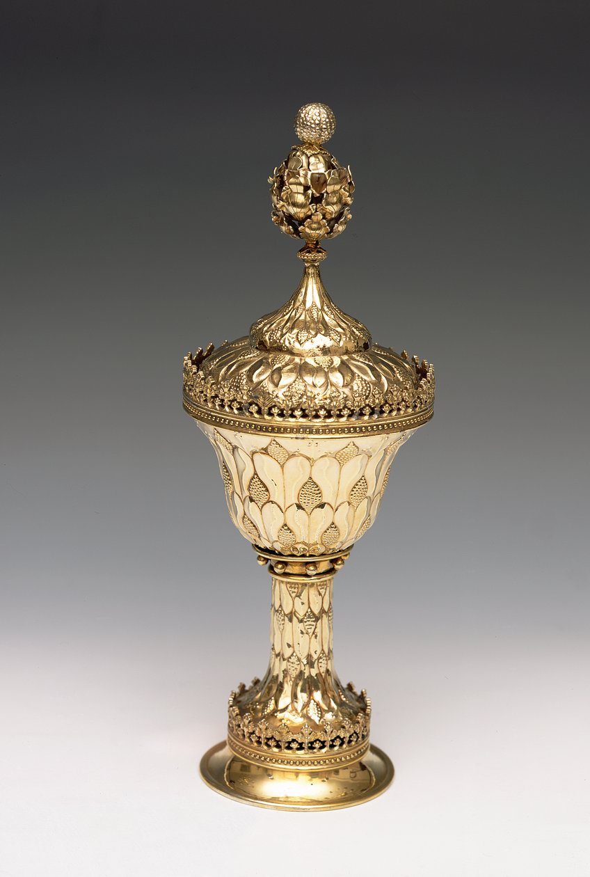 Wardens Grace Cup, c.1480 (förgylld silver) (se även 239872) av English School