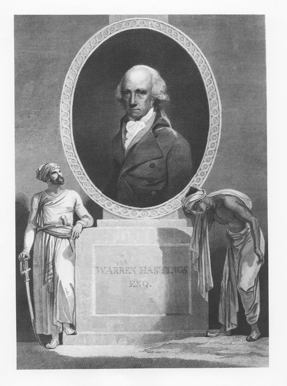 Warren Hastings (gravyr) av English School