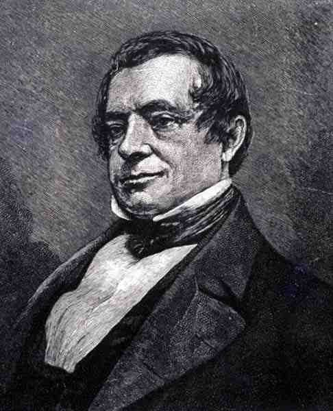 Washington Irving (1783-1859) (gravyr) av English School