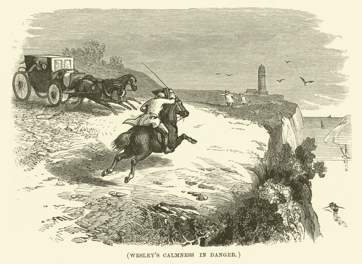 Wesleys lugn i farans stund (gravyr) av English School