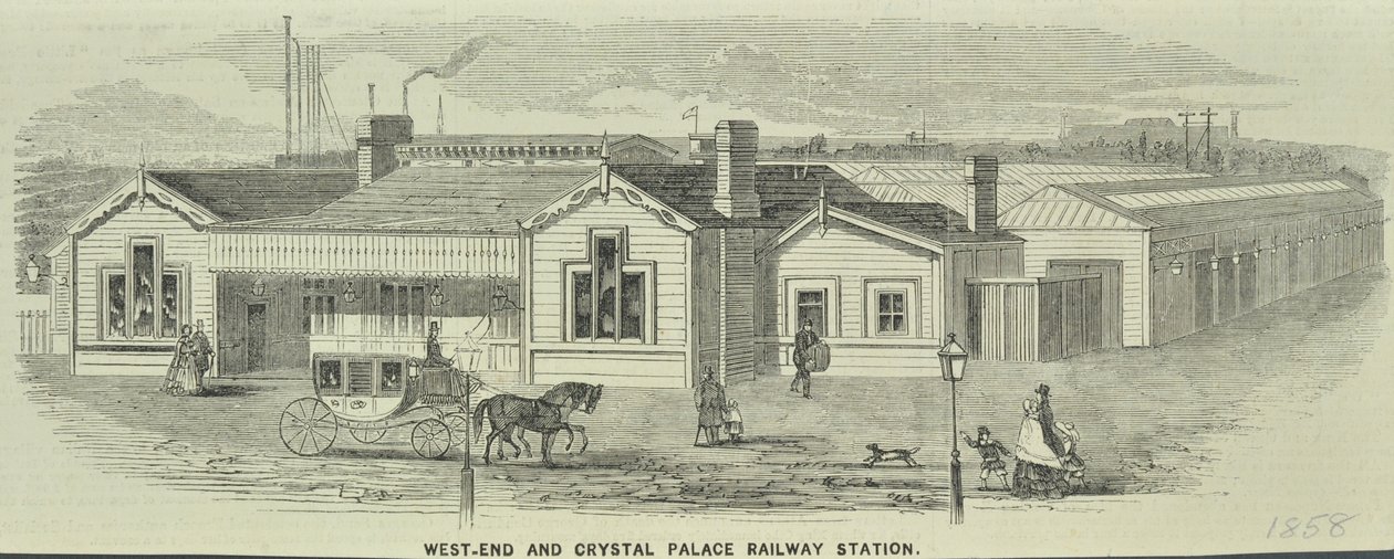 West End och Crystal Palace järnvägsstation, Queenstown Road av English School