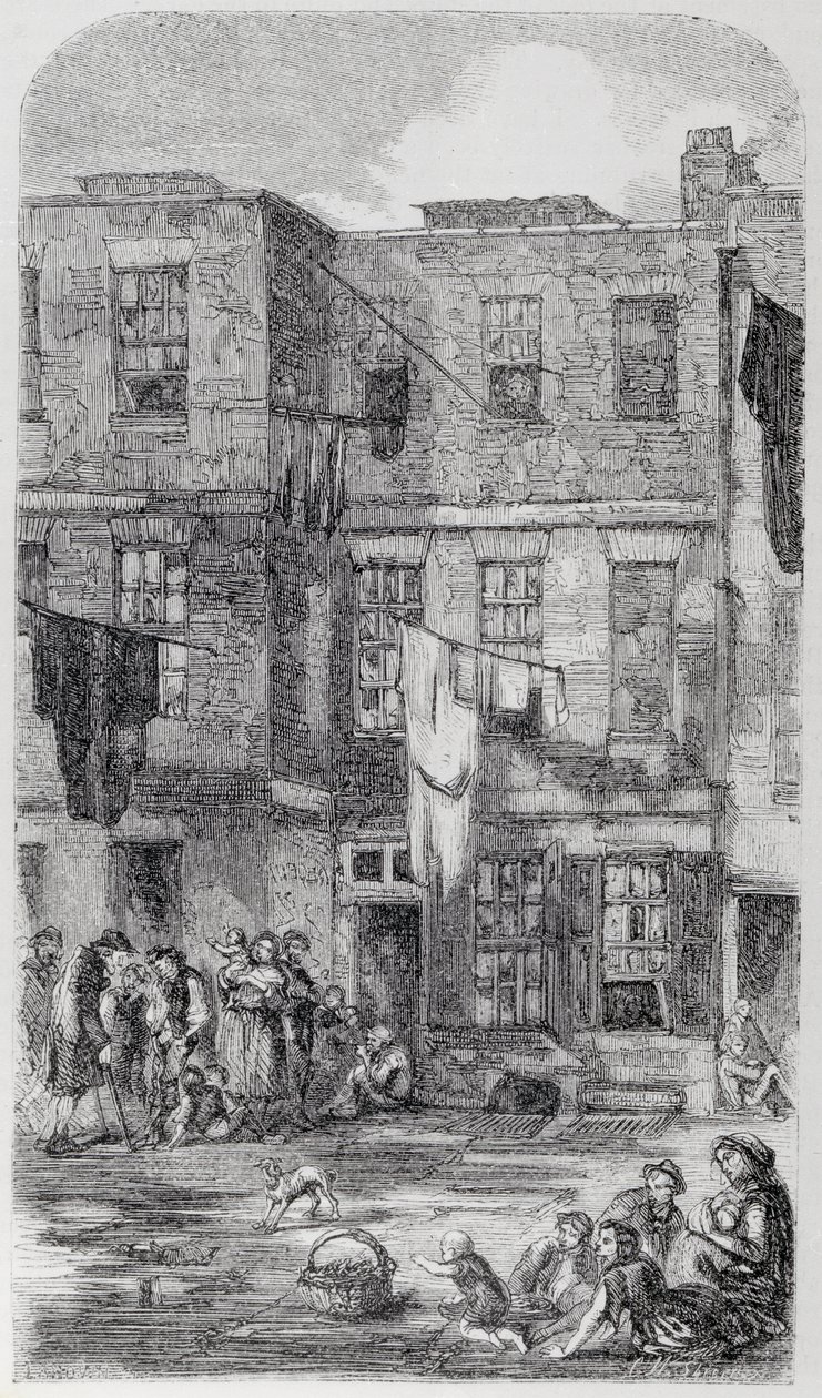 Wild Court, utanför Great Wild Street, Drury Lane av English School