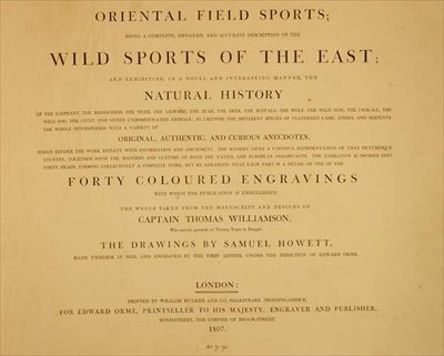 Wild Sports Of the East: frontispice från "Oriental Field Sports, a Collection of Drawings", pub. av Edward Orme av English School