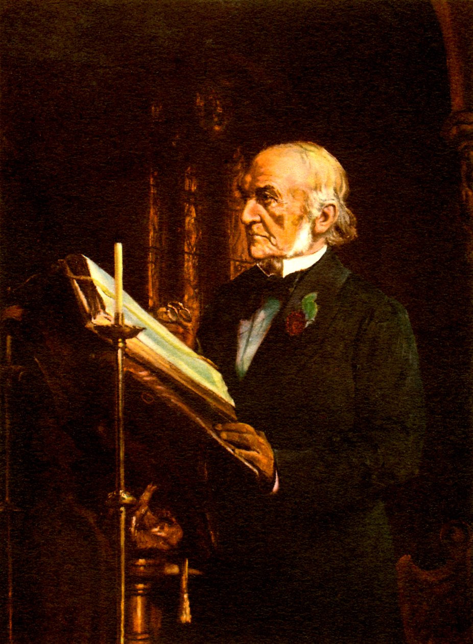 William Ewart Gladstone av English School