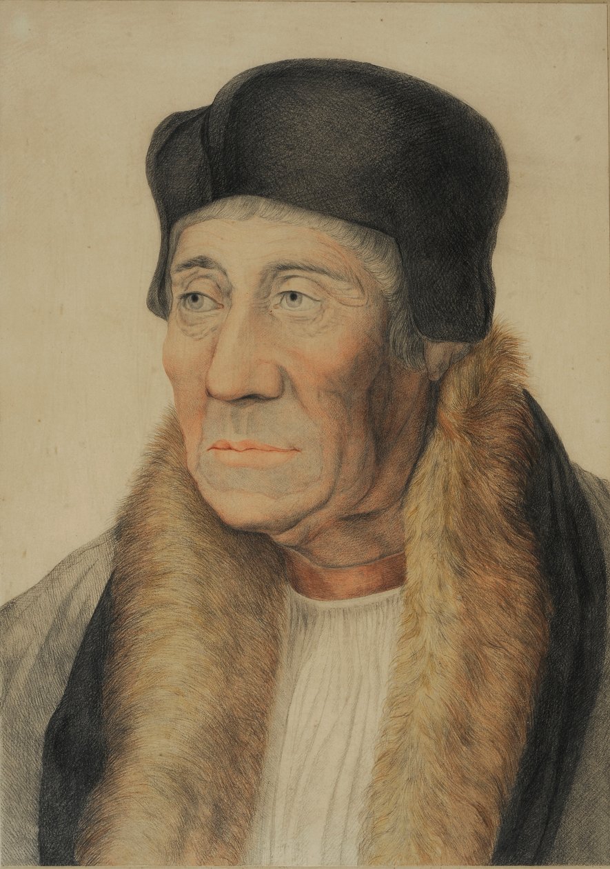 William Warham, graverad av Bartolozzi (handfärgad gravyr) av English School
