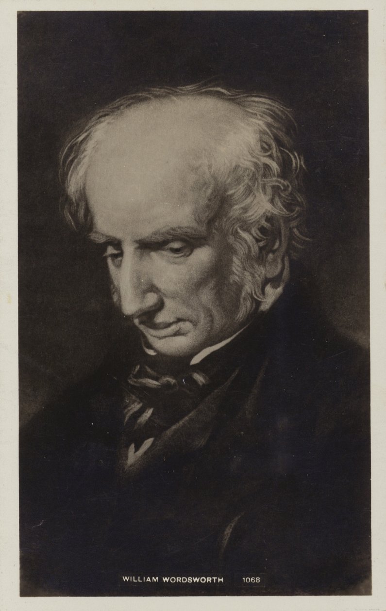 William Wordsworth (1770-1850), engelsk poet (litografi) av English School